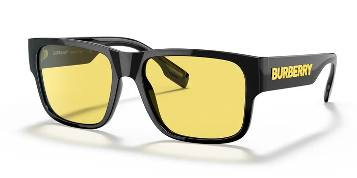 Burberry BE4358-Black With Yellow Lenses