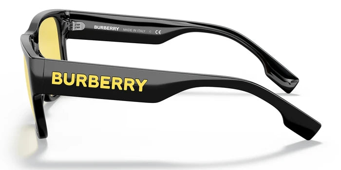 Burberry BE4358-Black With Yellow Lenses