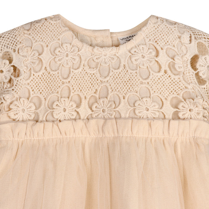 Calla Crochet Lace Baby Tutu Dress & Bloomer (Organic Cotton)