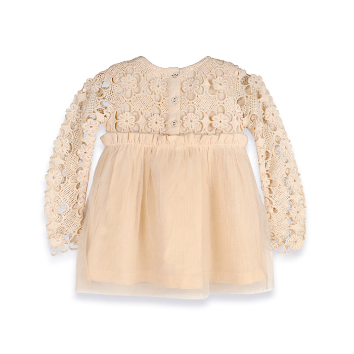 Calla Crochet Lace Baby Tutu Dress & Bloomer (Organic Cotton)