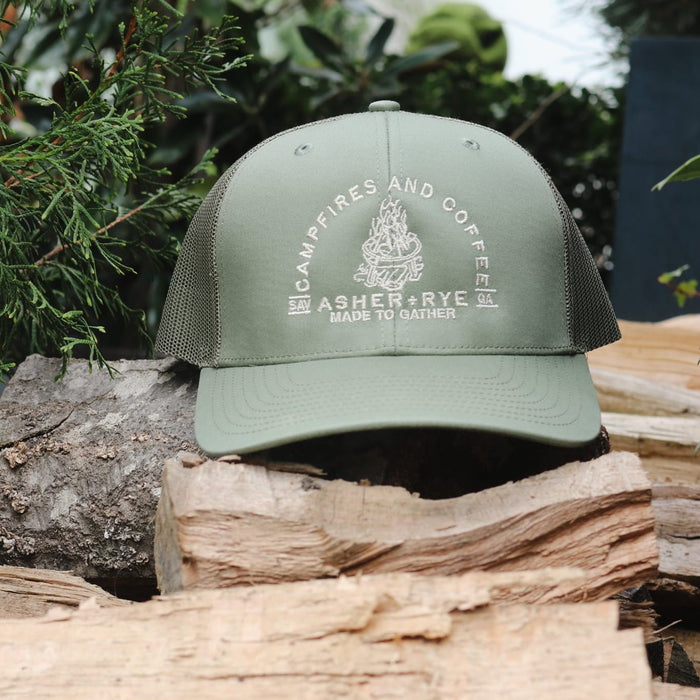 Warehouse Uniform & Embroidery SHOP Campfires + Coffee Hat