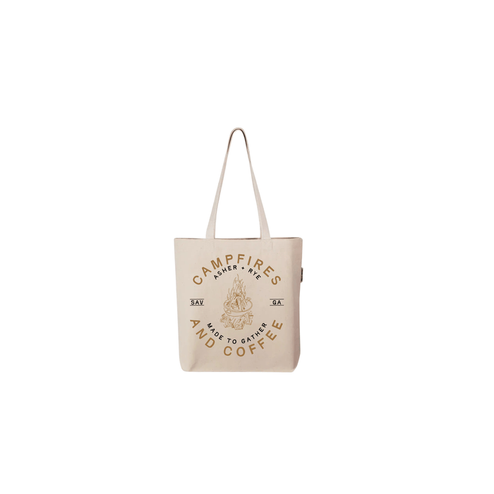 Cotton Creations SHOP Clay Campfires + Coffee Tote