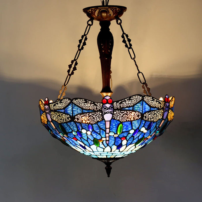 Capulina Tiffany Pendant Lights Ceiling Light Dragonfly Style