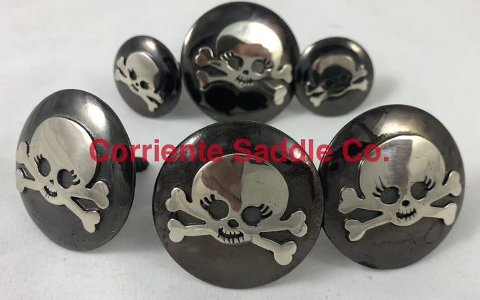 CBCONCH 126F Skull Conchos - Corriente Saddle