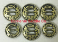 CBCONCH 143 Brass Jesus Fish Slotted Conchos - Corriente Saddle