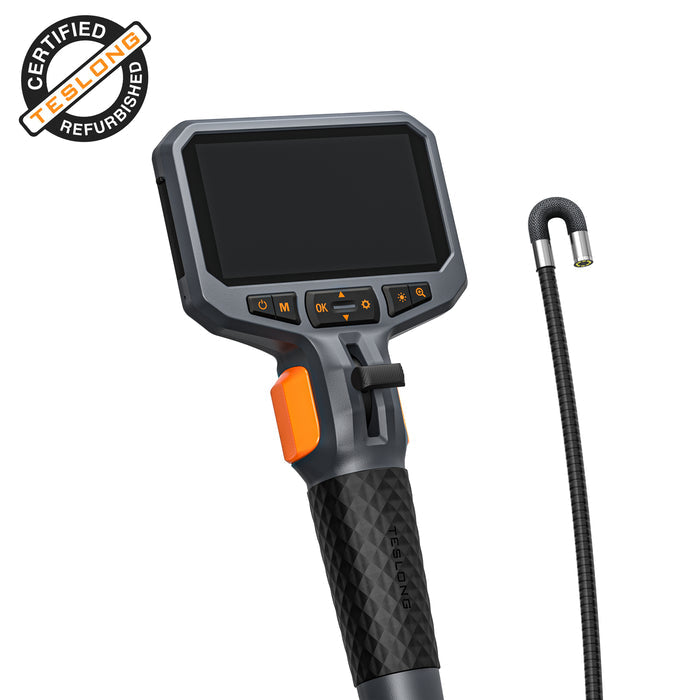 TD450S-R refurbished inspection camera with 4.5-inch monitor and articulated 8.5 mm probe