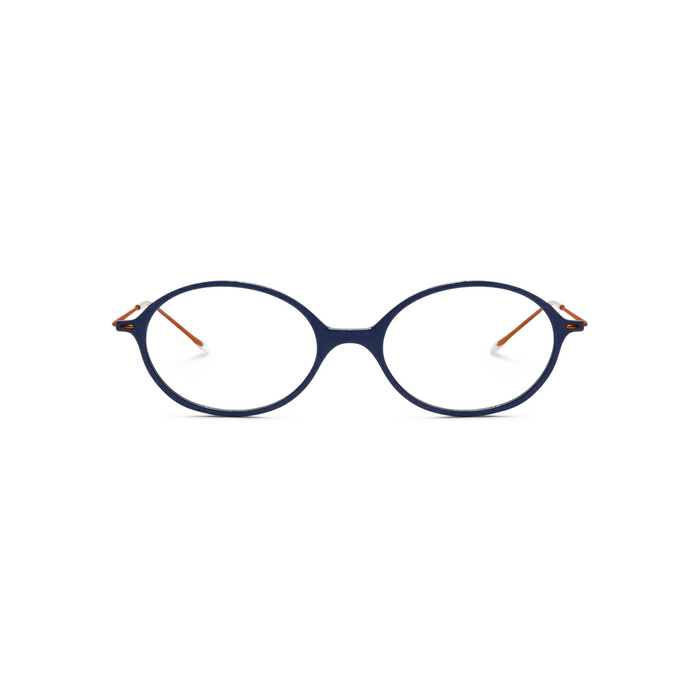 Charming Hybrid Oval Prescription Eyeglasses Frame | LUKNFIL