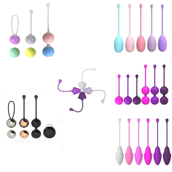 Cheap Price Waterproof Silicone Tighten Vaginal Massage Pelvic Floor Muscle Exercise Kegel Balls Set for Women