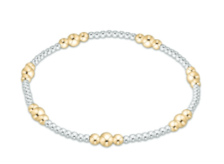 Enewton Classic Purpose Mixed Metal 4mm Bead Bracelet