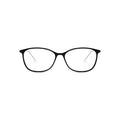 Classy Round-Square Acetate Hybrid Eyeglasses Frame - Front View | LUKNFIL