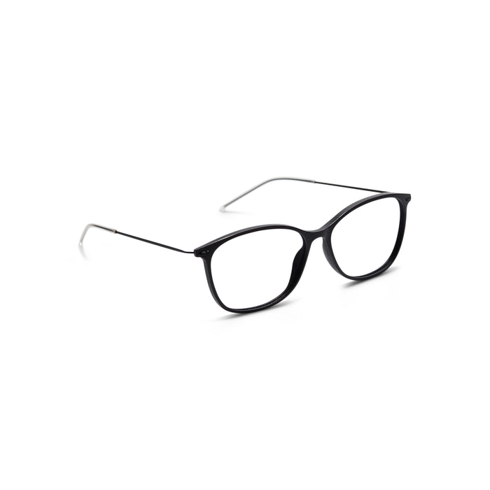 Classy Round-Square 3D Printed Acetate Hybrid Eyeglasses - Side View | LUKNFIL