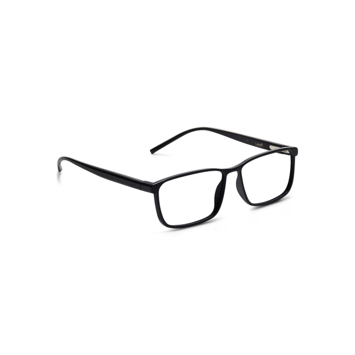Clever Rectangular Ultra-Lightweight 3D Printed Eyeglasses - Side View | LUKNFIL