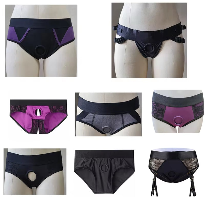 Comfort Pants without Dildo Sexy Harness Wear O-Ring Strap on Boxers 3XL plus Size Packing Underwears