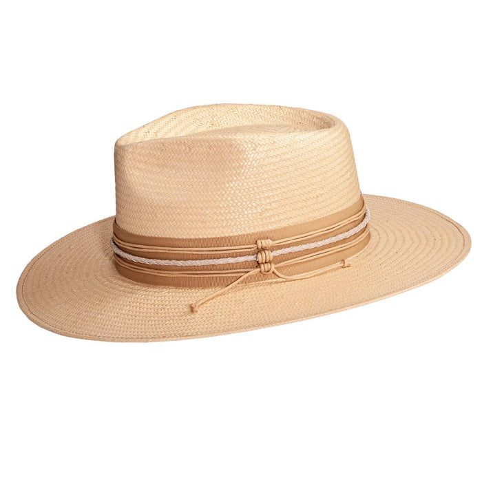American Hat Makers Ivory / SM American Hat Makers - Rancher Wide Brim Straw Hat - Style Corinth