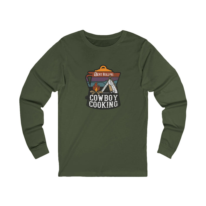 Cowboy Cooking Coffee Pot Long Sleeve Tee