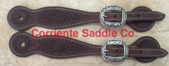 CSSPUR 103 Thinner Basket Spur Straps - Corriente Saddle