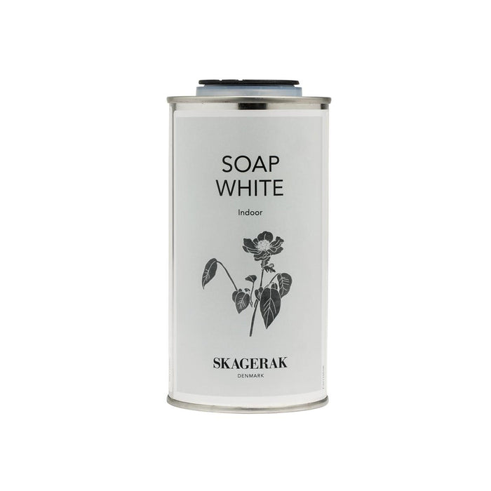 white wood soap