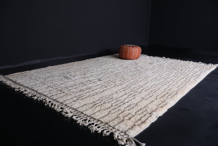 Ivory Moroccan rug -  Contemporary rug - Handmade rug - custom moroccan rugs