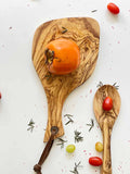 Scents and Feel Scents and Feel - Olive Wood Paddle Cutting Board with Leather Strap
