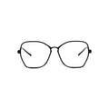 Dazzling Hexagon 3D Printed Full Frame Eyeglasses - Front View | LUKNFIL