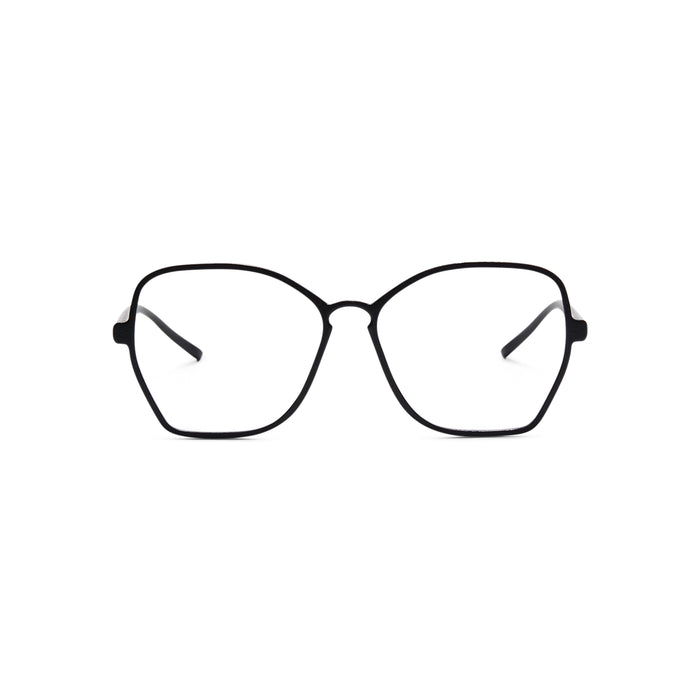 Dazzling Hexagon 3D Printed Full Frame Eyeglasses - Front View | LUKNFIL