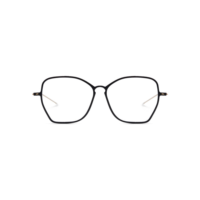 Dazzling Hexagon Acetate Hybrid Eyeglasses Frame - Front View | LUKNFIL