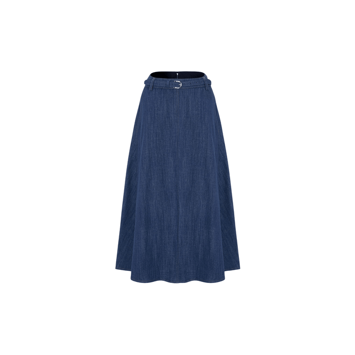Studio D'aaRI SHOP Denim A-Line Flare Skirt