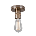 Mullan Lighting Lighting Antique Brass Devon Minimalist Brass Flush Ceiling Light