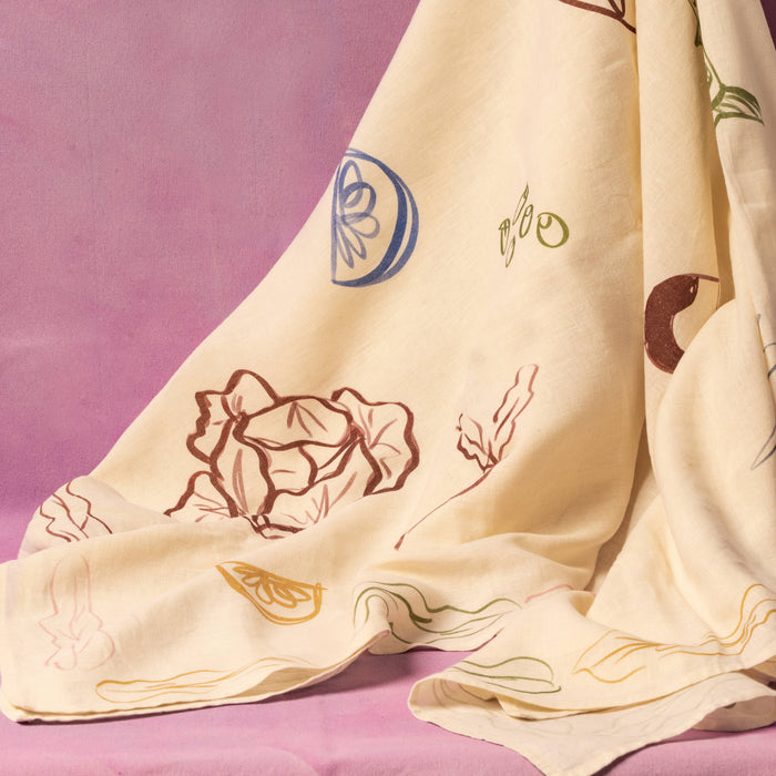 MÆGEN SHOP Large "Dinner" Printed Tablecloth