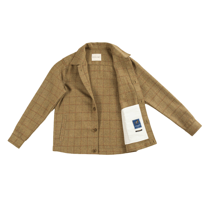 Stitch Note Clothing Small / Olive Melange Wool Jacket in Various Colors