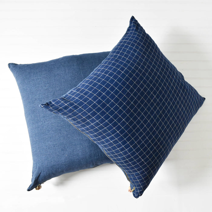 Celina Mancurti, LLC SHOP 20x20 Double-Sided Plaid & Stripe Linen Pillow