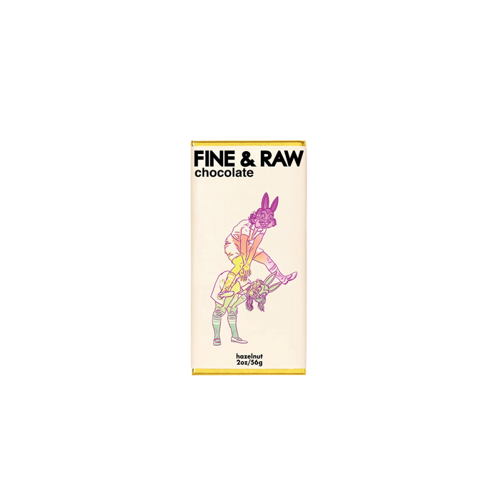 FINE & RAW Candy & Chocolate Easter Hazelnut Butter Chocolate Bar