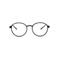 Efficient Round 3D Printed Full Frame Eyeglasses - Front View | LUKNFIL
