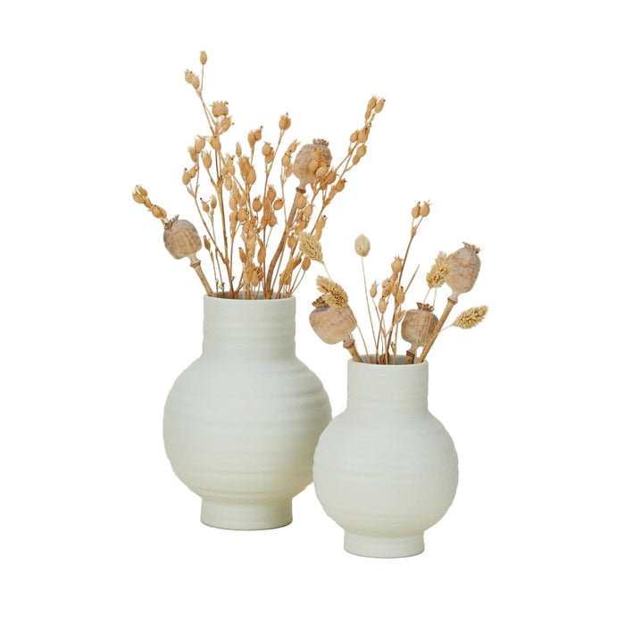 Hawkins New York Vases Essential Ceramic Vase, Bone
