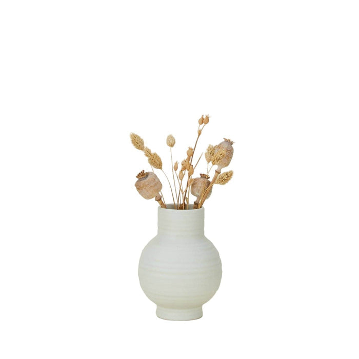 Hawkins New York Vases Small Essential Ceramic Vase, Bone
