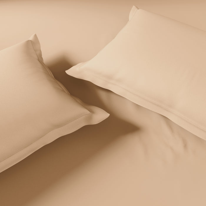 Essentials 100% Cotton Double Quilt, 170 TC, Solid, Buff