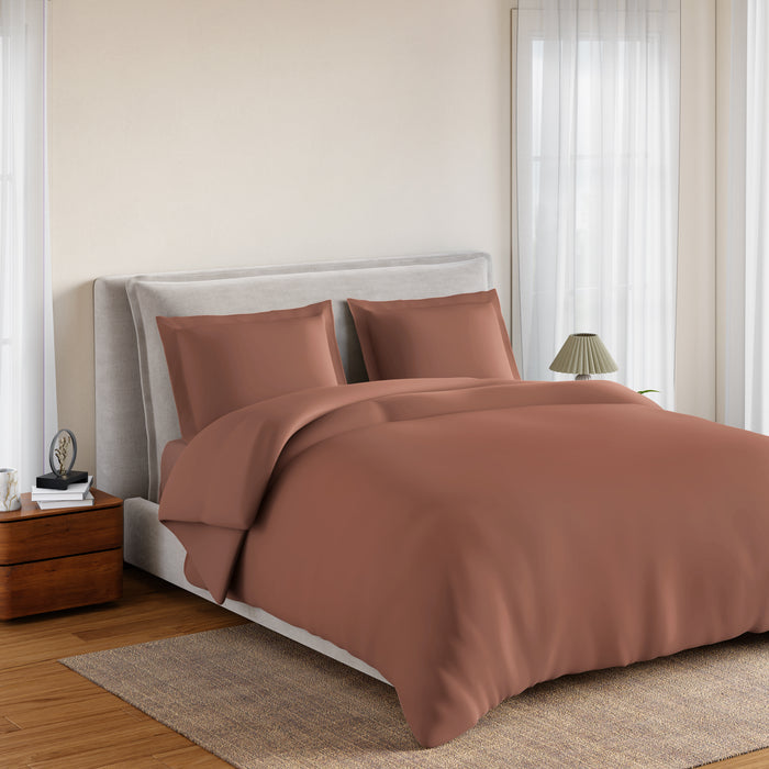 Essentials 100% Cotton Double Quilt, 170 TC, Solid, Mocha Mousse