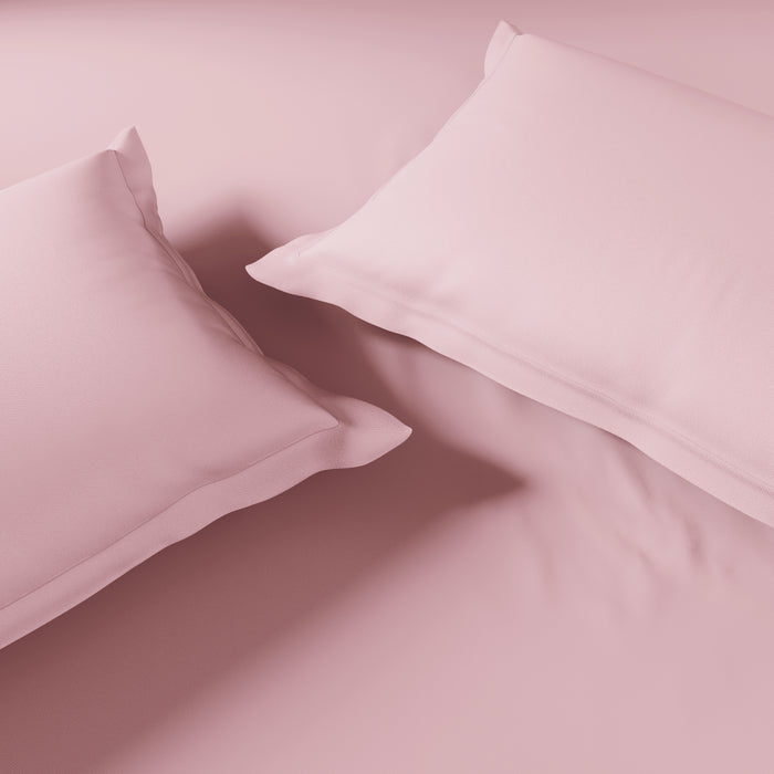 Essentials 100% Cotton Double Quilt, 170 TC, Solid, Pink Dogwood
