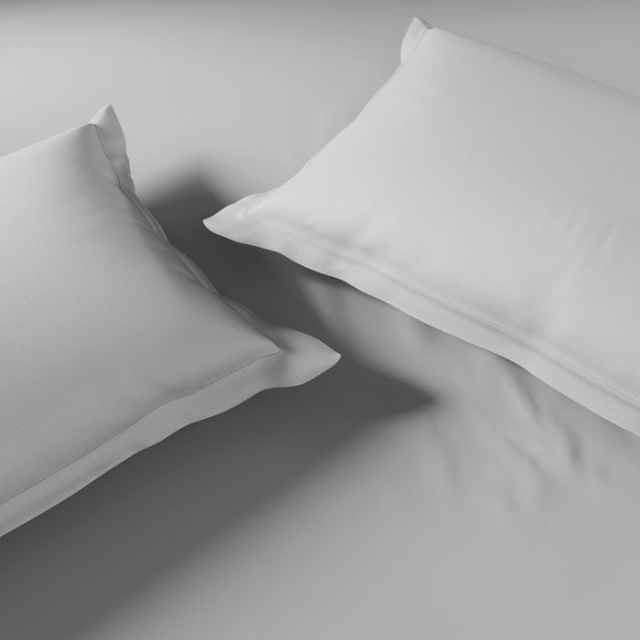 Essentials 100% Cotton Double Quilt, 170 TC, Solid, Silver Cloud/Tea