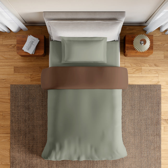Essentials 100% Cotton Single Quilt, 170 TC, Solid, Bruchetta