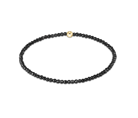 Enewton Faceted Hematite 2mm Bead Bracelet