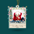 Family Photo Christmas Light - Personalized Acrylic Ornament, Ornament Gift For Family - ORN239