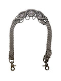 Fancy wither strap in tan with rose quartz