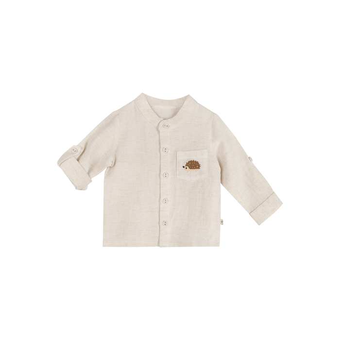 Viverano Organics SHOP Felix Embroidered Baby Shirt & Corduroy Pant Set