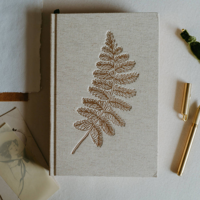 Flowerie SHOP Fern Linen Sketchbook