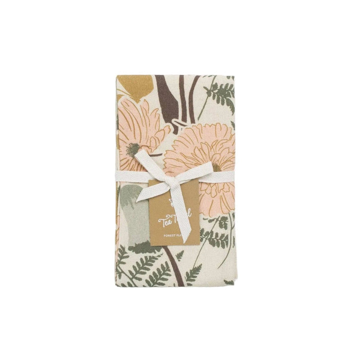 Flowerie Kitchen & Dining Forest Floor Tea Towel