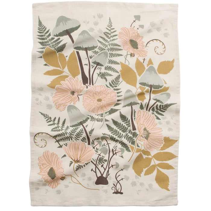 Flowerie Kitchen & Dining Forest Floor Tea Towel
