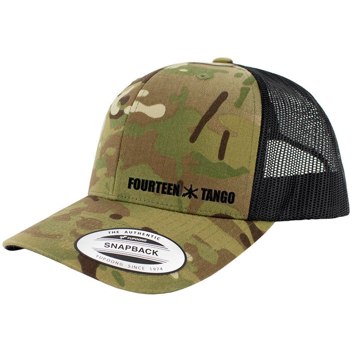 Fourteen Tango MOS Snapback Trucker Multicam Caps Hats and Caps Hat.0474