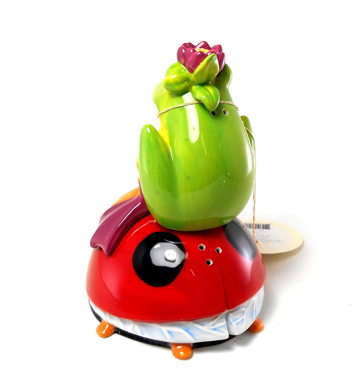 Frog & Ladybug Salt and Pepper by Patience Brewster