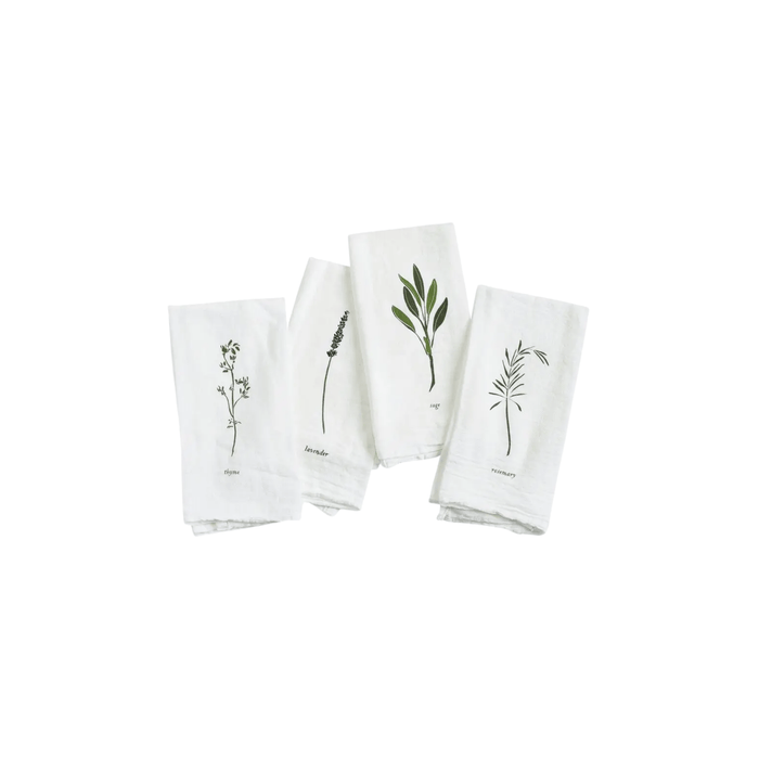 June & December SHOP Garden Herb Napkins, Set of 4